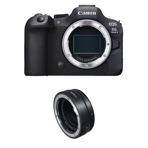 Cámara sin espejo Canon EOS R6 Mark II sin accesorios + anillo EF-EOS-R