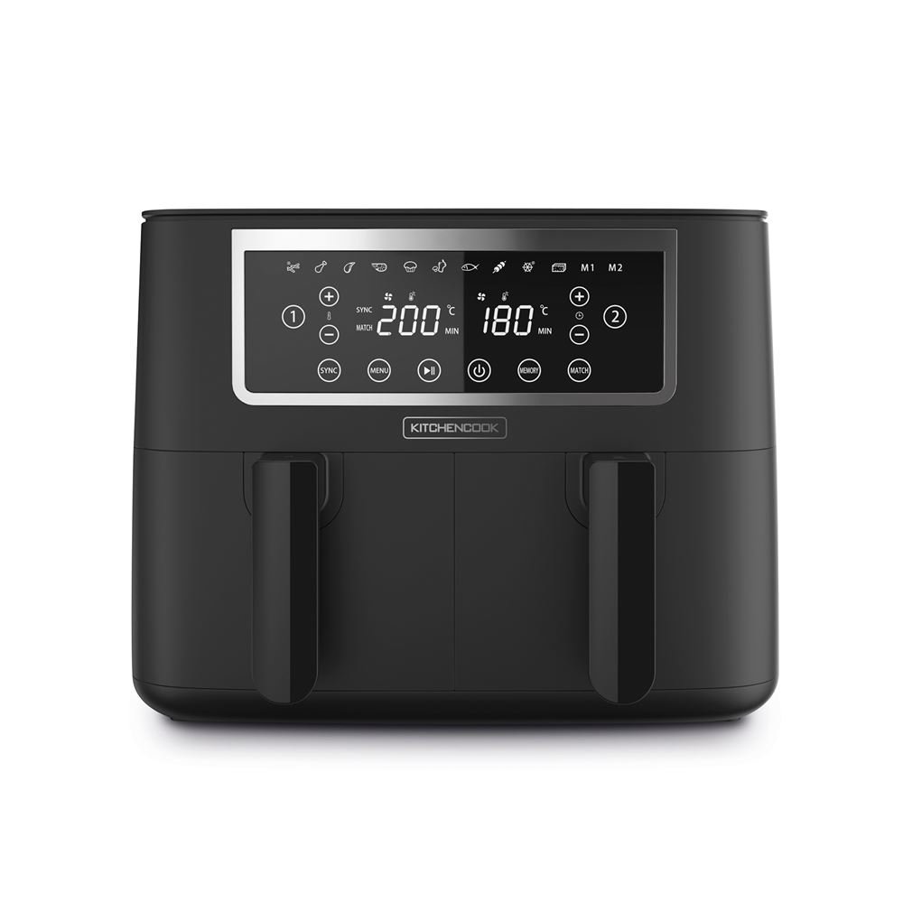 Freidora sin aceite Kitchen Cook Airmed 8 de 2600 W, color negro - Imagen de 4