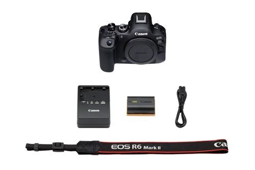 Cámara sin espejo Canon EOS R6 Mark II en negro puro - Imagen de 9
