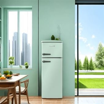 Refrigerador-congelador retro Linarie Arzy LJDD206GREEN 206 litros verde - Imagen de 2