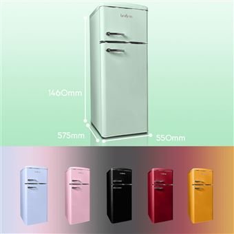Refrigerador-congelador retro Linarie Arzy LJDD206GREEN 206 litros verde - Imagen de 4