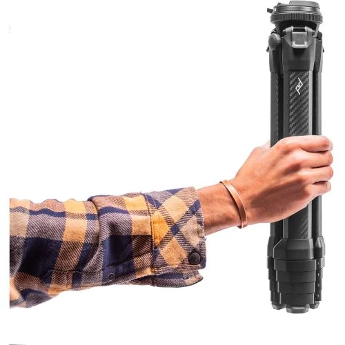 Trípode de viaje de carbono Peak Design negro
