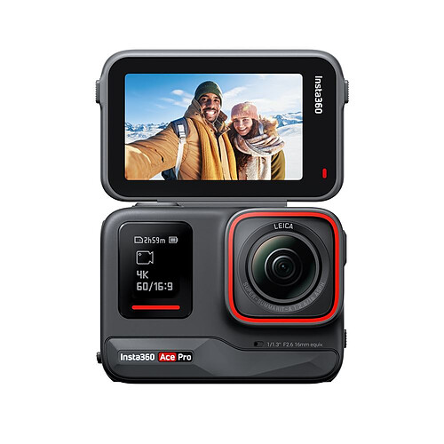 Cámara de acción Insta360 Ace Pro, negra